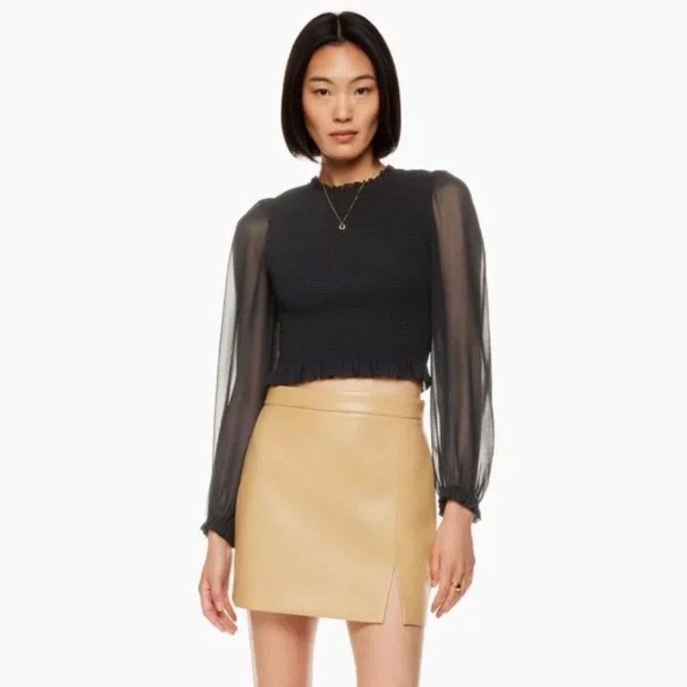 Aritzia Wilfred Tempest Blouse Black XS
